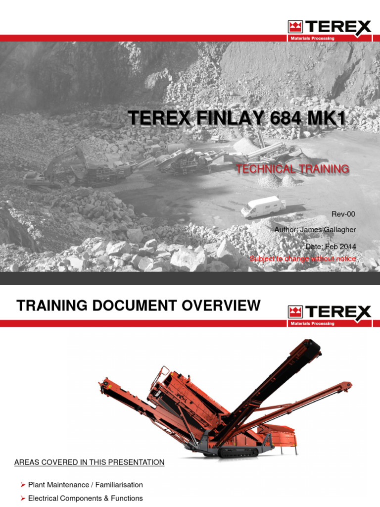 Terex Finlay 684 MK1 Training Guide | PDF | Programmable Logic ...