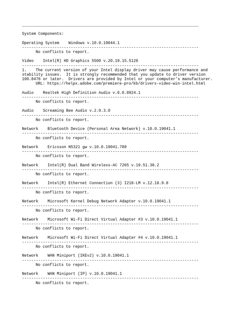 System compatibility report pdf device driver wide area network