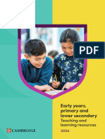 International Primary and Lower Secondary Teaching and Learning Resources 2024