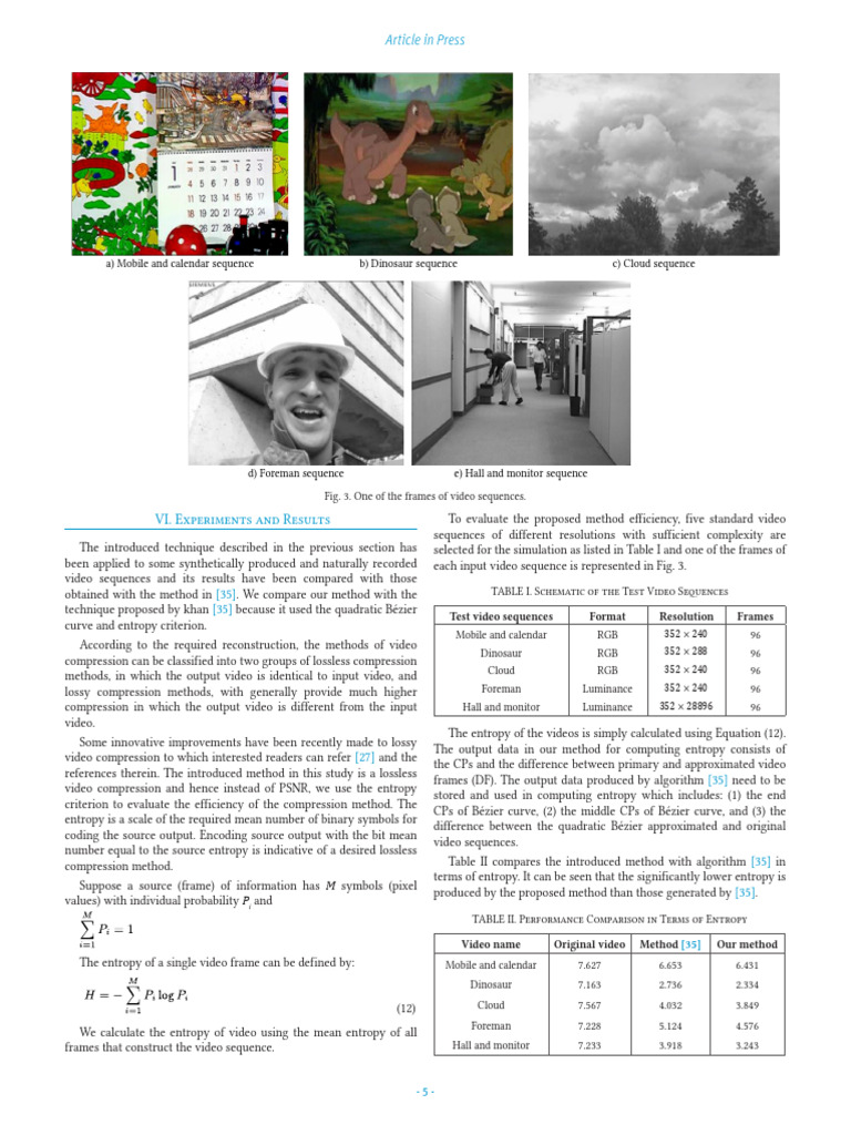 Lossless Video Compression Method Analysis | PDF | Data Compression | Video