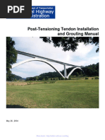 Post-Tensioning Tendon Installation and Grouting Manual