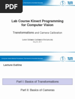 Lab Course Kinect Programming For Computer Vision: Transformations