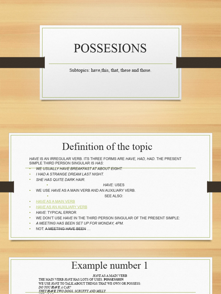 POSSESIONS | PDF | Linguistics | Linguistic Morphology