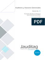 Jauditag - Boletín 31 (Beneficios Tributarios 2022)