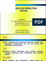 Metodologi Penelitian TKK332: Pengampu: Dr. Tutuk Djoko Kusworo, ST. M.Eng Faleh Setiabudi, ST. MT Kormat: Ahmad Zulaufa