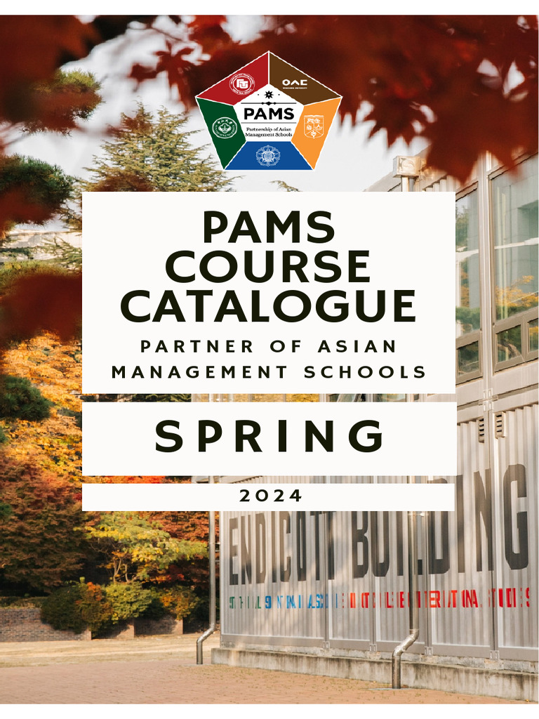 PAMS Spring 2024 Course Offerings | PDF | Supply Chain | Class ...