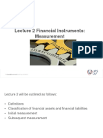 Lecture 2 IFRS 9 Financial Instruments Measurements