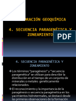 4 - Secuencia Paragenética y Zoneamiento