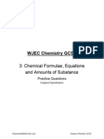 Chemical Formulae, Equation and Amounts of Substance QP