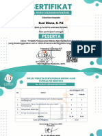 Susi Diana, S. PD - SDN 14 IV KOTO AUR MALINTANG - Sertifikat Diklat Praktik Penyusunan Modul Ajar Kurikulum Merdeka 35JP