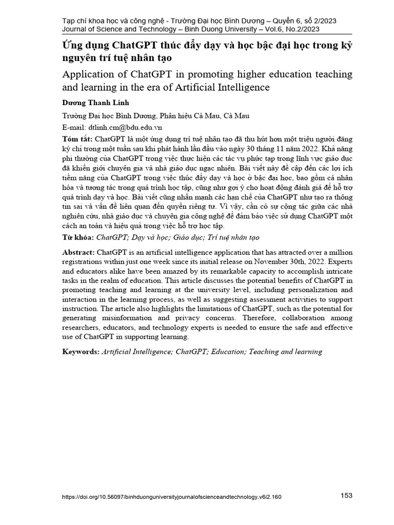 Application of Chatgpt in Promoting Higher Education Teaching and ...