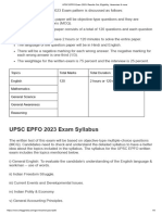 Upsc Epfo Syllabus and Pattern