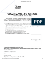 Visakhavalleyschool - Admission Form