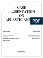 Case Presentation Aplastic Anamia (Akash Joshi)