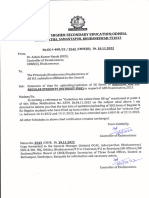 Extension of Form Fill Up For Annual H.S. Examination, 2022