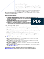 Resume Sample For Job Application PDF