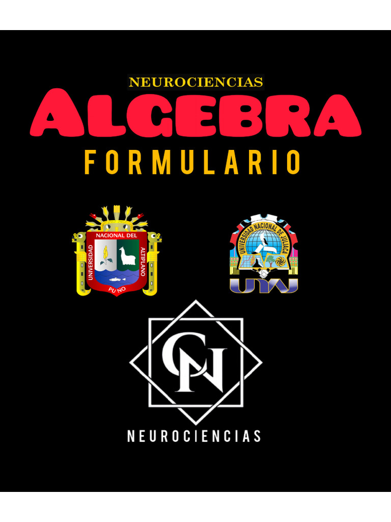 Algebra - Formulas | PDF