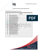 Nomina de Deportistas Por Grupos de Trabajo Parroquia Jima