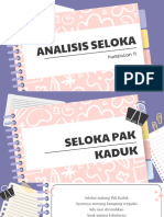 Analisis Seloka (Pak Kaduk) Kumpulan 11