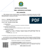 Justiça Eleitoral: Ricardo Freitas Cardoso