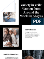 Variety in Veils Women From Around The World in Abayas