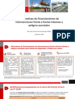 Alternativas de Financiamiento de Intervenciones Frente A Lluvias Intensas