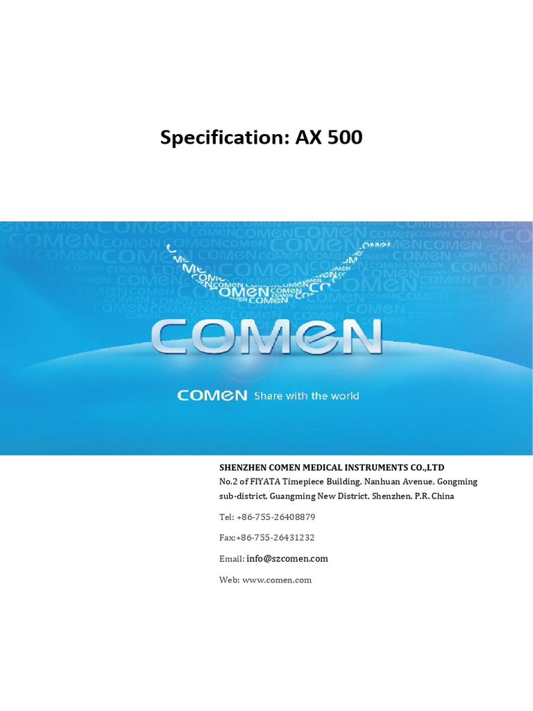 AX-500 Specification V2.0 2021.7.12 | PDF | Apnea | Respiration