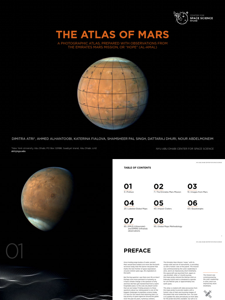 Emirates Mars Mission Atlas Overview | PDF | Mars | Exploration Of Mars