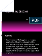 Resume Building