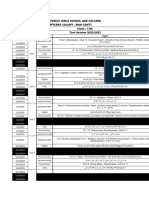 11th Test Schedule 1