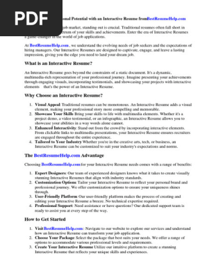 Interactive Resume