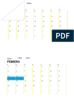 Plantilla Calendario de 12 Meses Con Feriados en Argentina 2024 1