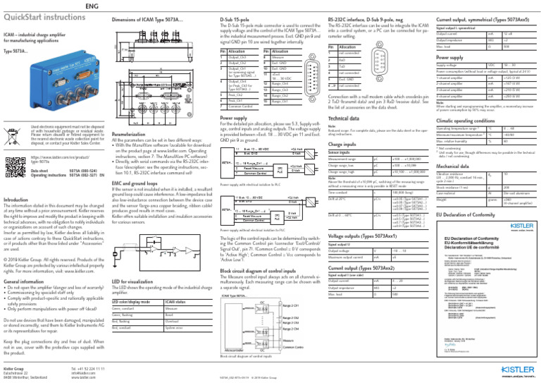 ICAM 5073A Quick Start Guide | PDF