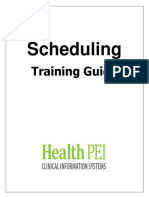 Scheduling Manual