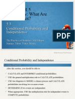 Topic 4c - Book Sec 5.3 Conditional Probability and Independence
