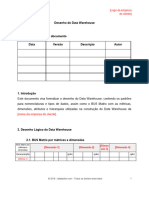 Desenho Do Data Warehouse Template