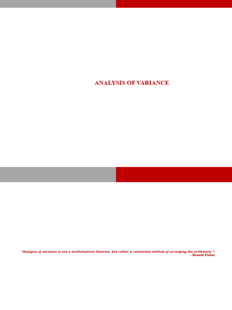 Understanding One-Way ANOVA | PDF | Analysis Of Variance | Student's T Test