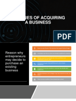 Avenues of Acquiring A New Business