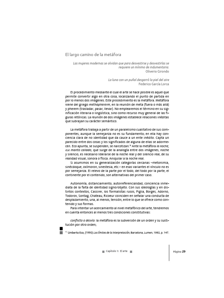 El Largo Camino de La Metáfora | PDF | Metáfora | Intuición