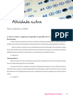 Atividade Extra. Com A Palavra o Leitor! I - Leia As Cartas A Seguir para Responder Às Questões de 1 A 4 - Preconceito.