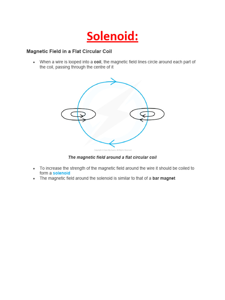 Solenoid | PDF | Magnetic Field | Magnet