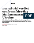 Research paper thumbnail of Buried trial verdict confirms false-flag Maidan massacre in Ukraine