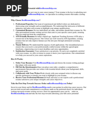International Cv Writing Format