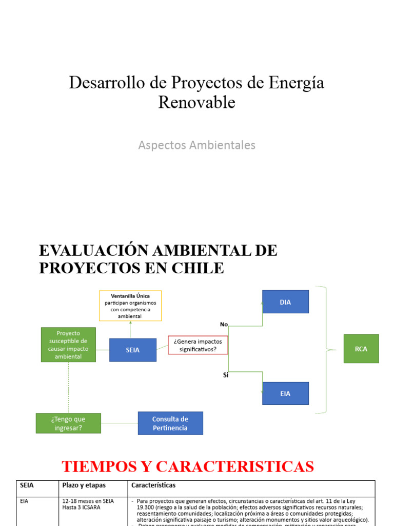EIA y Proyectos de Energía en Chile | PDF | Evaluación de impacto ...