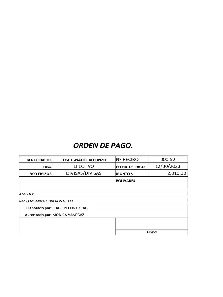 Qué Es Una Orden De Pago Y Cómo Funciona – JVFVJ