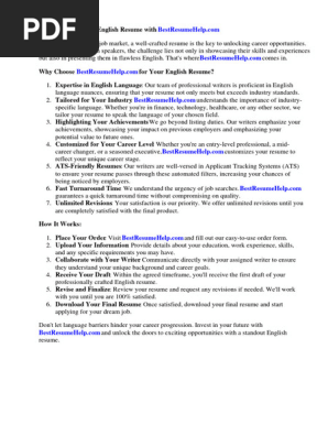 Best Resume in English