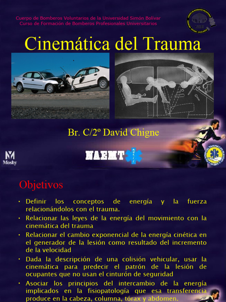 Cinemática del Trauma en Accidentes Vehiculares | PDF | Lesión | Cinemática