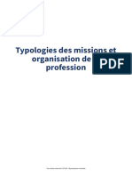 Typologies Des Missions Et Organisation de La Profession