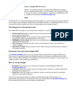 Job Letter Sample PDF