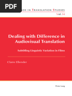 Dealing with Difference in Audiovisual Translation - Subtitling Linguistic Variation in Films